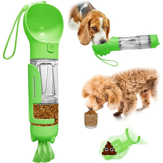 🐾 BOTELLÍN PORTÁTIL 4 EN 1 PARA MASCOTAS 🐾